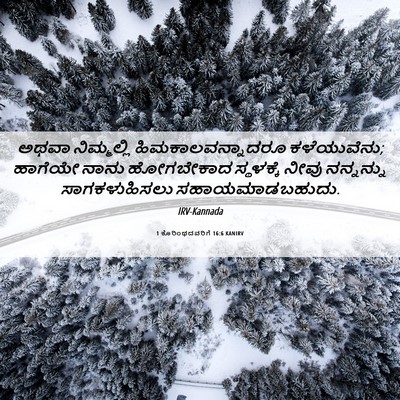 Picture 06 - 1 ಕೊರಿಂಥದವರಿಗೆ 16:6 KANIRV - ಅಥವಾ ನಿಮ್ಮಲ್ಲಿ - Bible Verse Picture