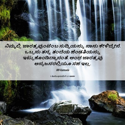Picture 06 - 1 ಕೊರಿಂಥದವರಿಗೆ 5:1 KANIRV - ನಿಮ್ಮಲ್ಲಿ - Bible Verse Picture
