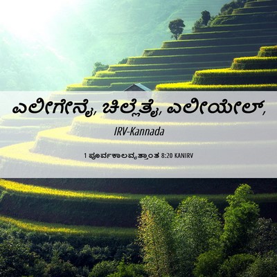 Picture 06 - 1 ಪೂರ್ವಕಾಲವೃತ್ತಾಂತ 8:20 KANIRV - ಎಲೀಗೇನೈ, ಚಿಲ್ಲೆತೈ, - Bible Verse Picture
