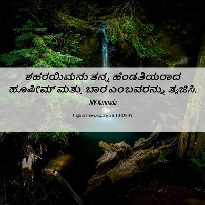 Picture 06 - 1 ಪೂರ್ವಕಾಲವೃತ್ತಾಂತ 8:8 KANIRV - ಶಹರಯಿಮನು ತನ್ನ - Bible Verse Picture