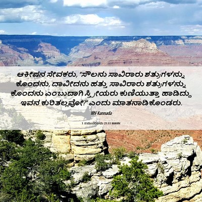 Picture 06 - 1 ಸಮುವೇಲನು 21:11 KANIRV - ಆಕೀಷನ ಸೇವಕರು, - Bible Verse Picture