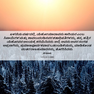 Picture 06 - 2 ಅರಸುಗಳು 11:4 KANIRV - ಏಳನೆಯ ವರ್ಷದಲ್ಲಿ, - Bible Verse Picture