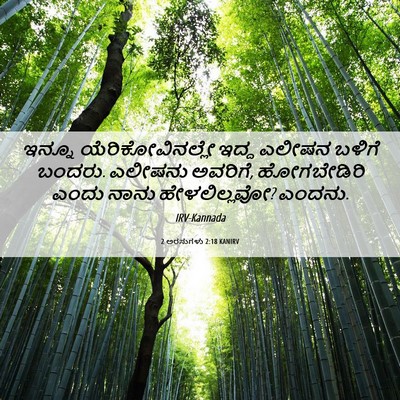 Picture 06 - 2 ಅರಸುಗಳು 2:18 KANIRV - ಇನ್ನೂ - Bible Verse Picture