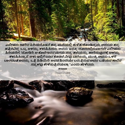 Picture 06 - 2 ಅರಸುಗಳು 6:32 KANIRV - ಎಲೀಷನು ಊರಿನ - Bible Verse Picture