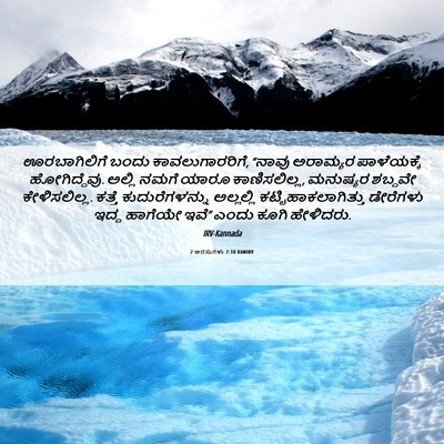Picture 06 - 2 ಅರಸುಗಳು 7:10 KANIRV - ಊರಬಾಗಿಲಿಗೆ ಬಂದು - Bible Verse Picture