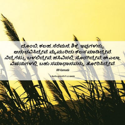 Picture 06 - 2 ಕೊರಿಂಥದವರಿಗೆ 6:5 KANIRV - ದೊಂಬಿ, ಕಲಹ, - Bible Verse Picture