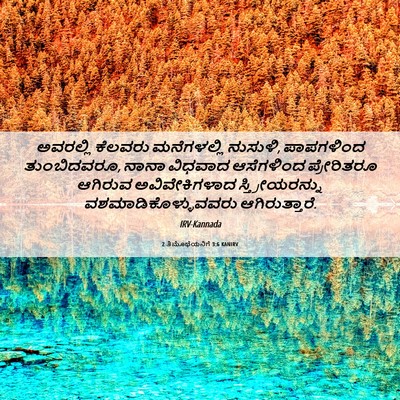 Picture 06 - 2 ತಿಮೊಥೆಯನಿಗೆ 3:6 KANIRV - ಅವರಲ್ಲಿ ಕೆಲವರು - Bible Verse Picture