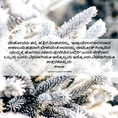 Picture 06 - 2 ಪೂರ್ವಕಾಲವೃತ್ತಾಂತ 18:19 KANIRV - ಯೆಹೋವನು ತನ್ನ - Bible Verse Picture