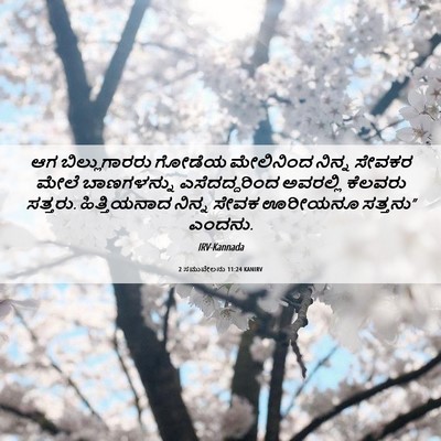 Picture 06 - 2 ಸಮುವೇಲನು 11:24 KANIRV - ಆಗ ಬಿಲ್ಲುಗಾರರು - Bible Verse Picture