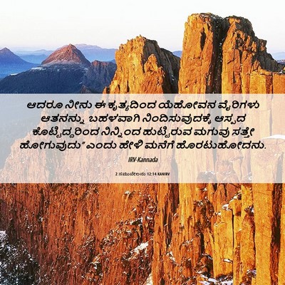 Picture 06 - 2 ಸಮುವೇಲನು 12:14 KANIRV - ಆದರೂ ನೀನು ಈ - Bible Verse Picture