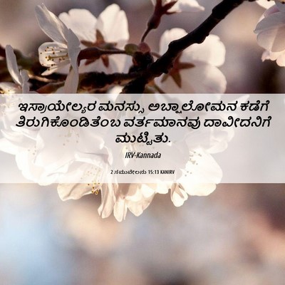 Picture 06 - 2 ಸಮುವೇಲನು 15:13 KANIRV - ಇಸ್ರಾಯೇಲ್ಯರ - Bible Verse Picture