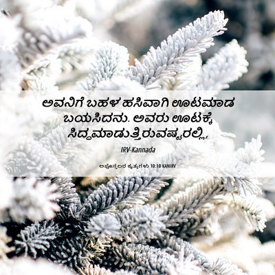 Picture 06 - ಅಪೊಸ್ತಲರ ಕೃತ್ಯಗಳು 10:10 KANIRV - ಅವನಿಗೆ ಬಹಳ - Bible Verse Picture