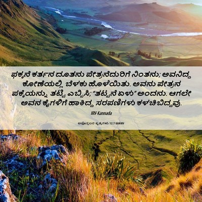 Picture 06 - ಅಪೊಸ್ತಲರ ಕೃತ್ಯಗಳು 12:7 KANIRV - ಫಕ್ಕನೆ ಕರ್ತನ - Bible Verse Picture