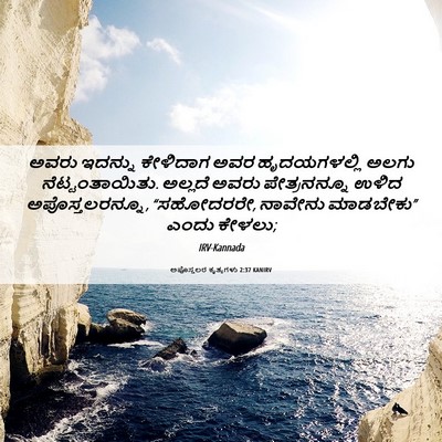 Picture 06 - ಅಪೊಸ್ತಲರ ಕೃತ್ಯಗಳು 2:37 KANIRV - ಅವರು ಇದನ್ನು - Bible Verse Picture