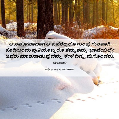 Picture 06 - ಅಪೊಸ್ತಲರ ಕೃತ್ಯಗಳು 2:6 KANIRV - ಆ ಸಪ್ಪಳವಾದಾಗ ಆ - Bible Verse Picture