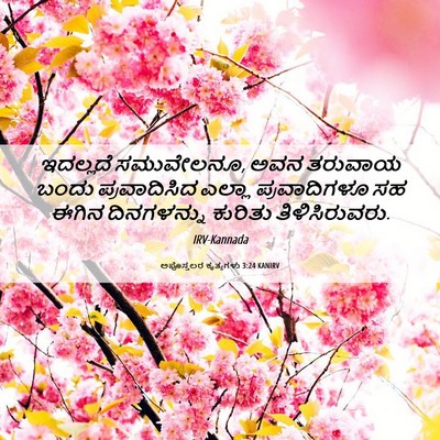 Picture 06 - ಅಪೊಸ್ತಲರ ಕೃತ್ಯಗಳು 3:24 KANIRV - ಇದಲ್ಲದೆ ಸಮುವೇಲನೂ, - Bible Verse Picture