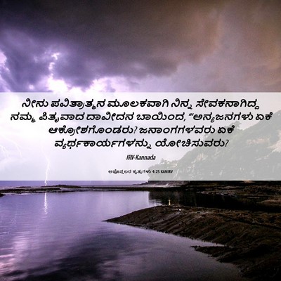 Picture 06 - ಅಪೊಸ್ತಲರ ಕೃತ್ಯಗಳು 4:25 KANIRV - ನೀನು ಪವಿತ್ರಾತ್ಮನ - Bible Verse Picture