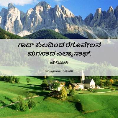 Picture 06 - ಅರಣ್ಯಕಾಂಡ 1:14 KANIRV - ಗಾದ್ ಕುಲದಿಂದ - Bible Verse Picture