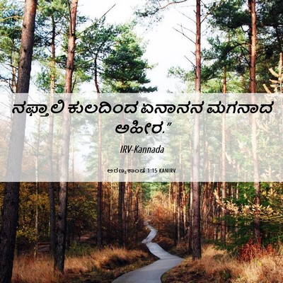 Picture 06 - ಅರಣ್ಯಕಾಂಡ 1:15 KANIRV - ನಫ್ತಾಲಿ ಕುಲದಿಂದ - Bible Verse Picture