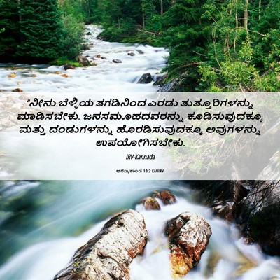 Picture 06 - ಅರಣ್ಯಕಾಂಡ 10:2 KANIRV - “ನೀನು ಬೆಳ್ಳಿಯ - Bible Verse Picture