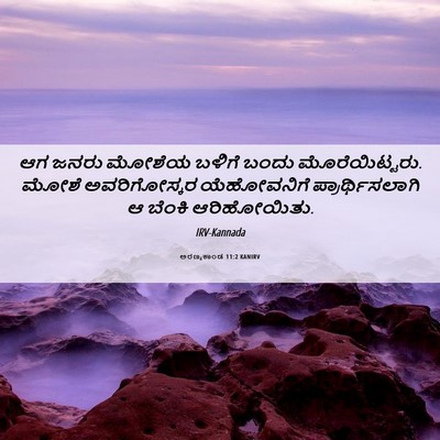 Picture 06 - ಅರಣ್ಯಕಾಂಡ 11:2 KANIRV - ಆಗ ಜನರು ಮೋಶೆಯ - Bible Verse Picture