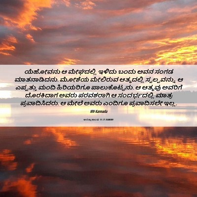 Picture 06 - ಅರಣ್ಯಕಾಂಡ 11:25 KANIRV - ಯೆಹೋವನು ಆ - Bible Verse Picture