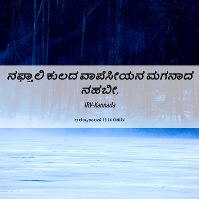 Picture 06 - ಅರಣ್ಯಕಾಂಡ 13:14 KANIRV - ನಫ್ತಾಲಿ ಕುಲದ - Bible Verse Picture