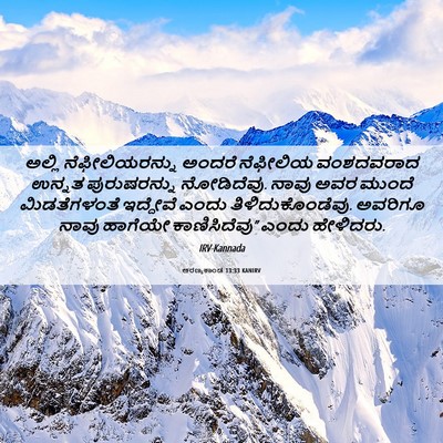 Picture 06 - ಅರಣ್ಯಕಾಂಡ 13:33 KANIRV - ಅಲ್ಲಿ - Bible Verse Picture