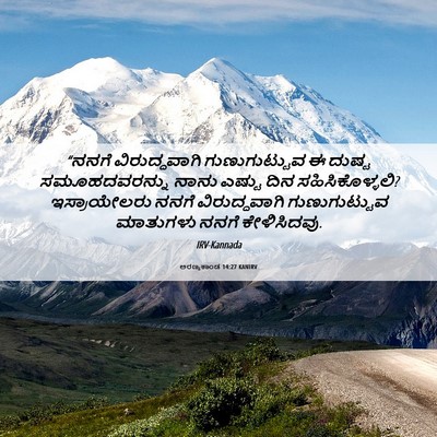 Picture 06 - ಅರಣ್ಯಕಾಂಡ 14:27 KANIRV - “ನನಗೆ ವಿರುದ್ಧವಾಗಿ - Bible Verse Picture