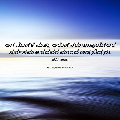 Picture 06 - ಅರಣ್ಯಕಾಂಡ 14:5 KANIRV - ಆಗ ಮೋಶೆ ಮತ್ತು - Bible Verse Picture
