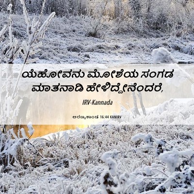 Picture 06 - ಅರಣ್ಯಕಾಂಡ 16:44 KANIRV - ಯೆಹೋವನು ಮೋಶೆಯ - Bible Verse Picture