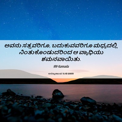 Picture 06 - ಅರಣ್ಯಕಾಂಡ 16:48 KANIRV - ಅವನು ಸತ್ತವರಿಗೂ, - Bible Verse Picture