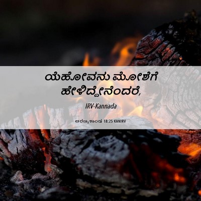 Picture 06 - ಅರಣ್ಯಕಾಂಡ 18:25 KANIRV - ಯೆಹೋವನು ಮೋಶೆಗೆ - Bible Verse Picture