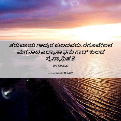 Picture 06 - ಅರಣ್ಯಕಾಂಡ 2:14 KANIRV - ತರುವಾಯ ಗಾದ್ಯರ - Bible Verse Picture