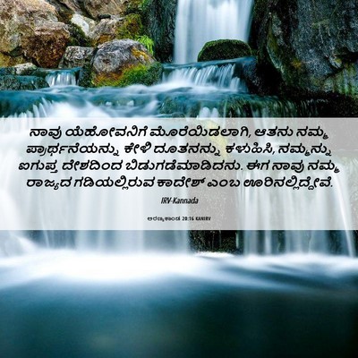 Picture 06 - ಅರಣ್ಯಕಾಂಡ 20:16 KANIRV - ನಾವು ಯೆಹೋವನಿಗೆ - Bible Verse Picture