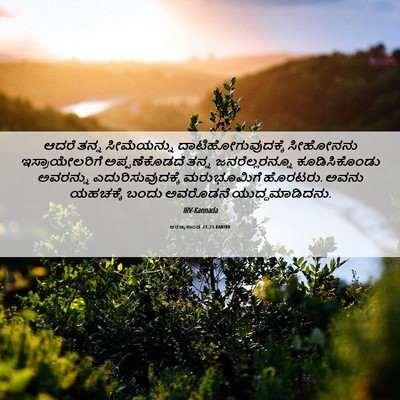 Picture 06 - ಅರಣ್ಯಕಾಂಡ 21:23 KANIRV - ಆದರೆ ತನ್ನ - Bible Verse Picture