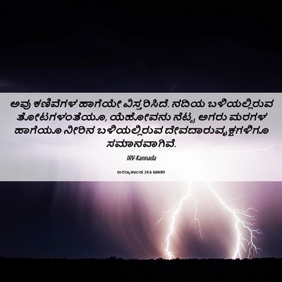 Picture 06 - ಅರಣ್ಯಕಾಂಡ 24:6 KANIRV - ಅವು ಕಣಿವೆಗಳ - Bible Verse Picture