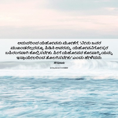Picture 06 - ಅರಣ್ಯಕಾಂಡ 25:4 KANIRV - ಆದುದರಿಂದ ಯೆಹೋವನು - Bible Verse Picture