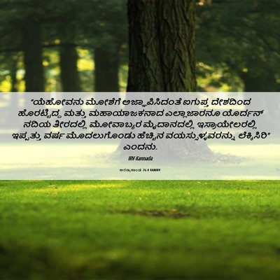 Picture 06 - ಅರಣ್ಯಕಾಂಡ 26:4 KANIRV - “ಯೆಹೋವನು ಮೋಶೆಗೆ - Bible Verse Picture