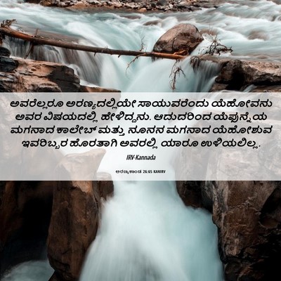 Picture 06 - ಅರಣ್ಯಕಾಂಡ 26:65 KANIRV - ಅವರೆಲ್ಲರೂ - Bible Verse Picture