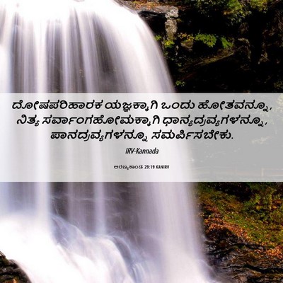 Picture 06 - ಅರಣ್ಯಕಾಂಡ 29:19 KANIRV - ದೋಷಪರಿಹಾರಕ - Bible Verse Picture