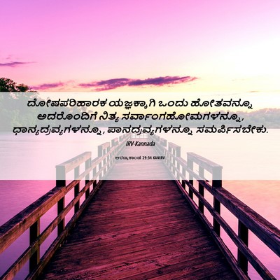 Picture 06 - ಅರಣ್ಯಕಾಂಡ 29:34 KANIRV - ದೋಷಪರಿಹಾರಕ - Bible Verse Picture