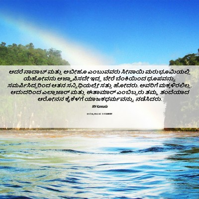 Picture 06 - ಅರಣ್ಯಕಾಂಡ 3:4 KANIRV - ಆದರೆ ನಾದಾಬ್ ಮತ್ತು - Bible Verse Picture