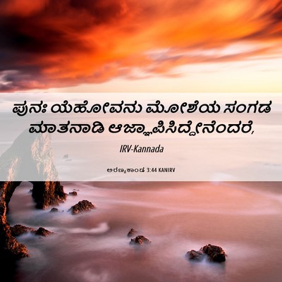 Picture 06 - ಅರಣ್ಯಕಾಂಡ 3:44 KANIRV - ಪುನಃ ಯೆಹೋವನು - Bible Verse Picture