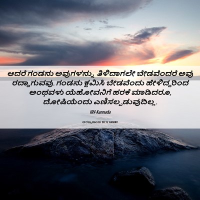 Picture 06 - ಅರಣ್ಯಕಾಂಡ 30:12 KANIRV - ಆದರೆ ಗಂಡನು - Bible Verse Picture