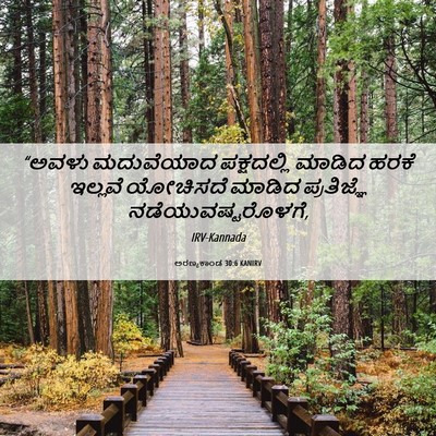 Picture 06 - ಅರಣ್ಯಕಾಂಡ 30:6 KANIRV - “ಅವಳು ಮದುವೆಯಾದ - Bible Verse Picture