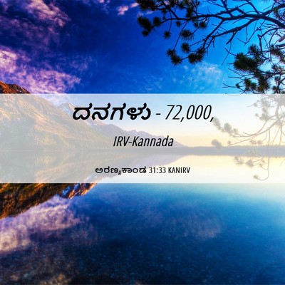 Picture 06 - ಅರಣ್ಯಕಾಂಡ 31:33 KANIRV - ದನಗಳು - - Bible Verse Picture