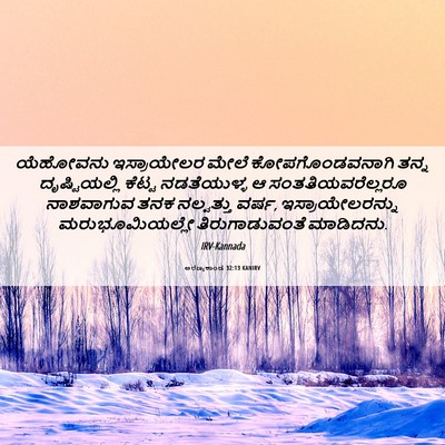 Picture 06 - ಅರಣ್ಯಕಾಂಡ 32:13 KANIRV - ಯೆಹೋವನು ಇಸ್ರಾಯೇಲರ - Bible Verse Picture