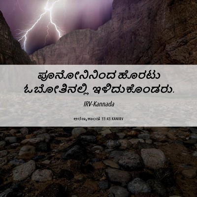 Picture 06 - ಅರಣ್ಯಕಾಂಡ 33:43 KANIRV - ಪೂನೋನಿನಿಂದ ಹೊರಟು - Bible Verse Picture