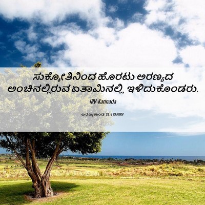 Picture 06 - ಅರಣ್ಯಕಾಂಡ 33:6 KANIRV - ಸುಕ್ಕೋತಿನಿಂದ - Bible Verse Picture
